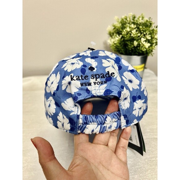 Out of stock Kate Spade Springtime Floral Baseball Cap – Blue Multi NWT main image 7